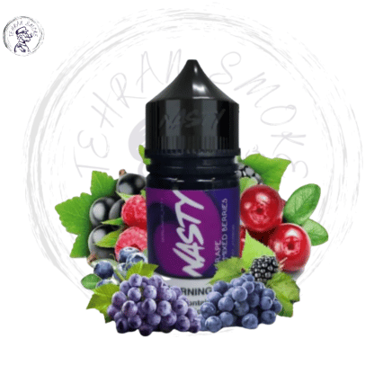 سالت میکس بری انگور نستی Nasty grape berry mix salt 3 سالت میکس بری انگور پاد سالت