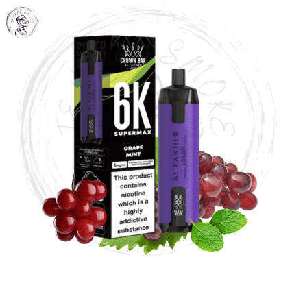 ویپ الفاخر انگورنعنا 6 هزار پاف ALFAKHAR GRAPE MINT 6K 3 پاد الفاخر