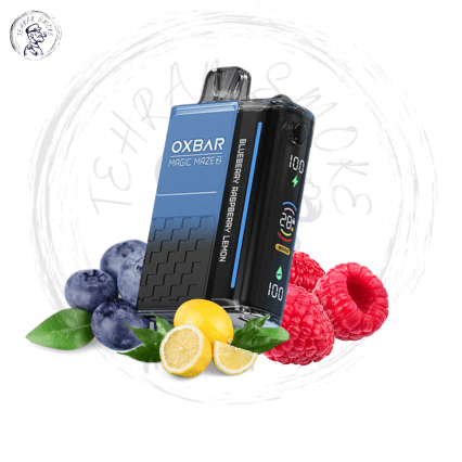 پاد یکبار مصرف بلوبری رزبری لیمو اوکسبار 30 هزار پاف oxbar 30k 3 پاد بلوبری