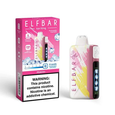 Elf Bar Ice King 25k Disposable Vape Peach Ice